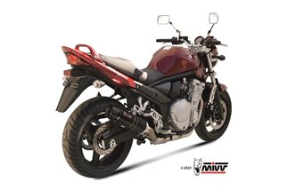 S.030.L2SC Mivv GP CARBON Muffler Exhaust System WITH CARBON CUP Suzuki GSF 650 Bandit 2007-2015