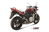 S.030.L2SC Mivv GP CARBON Muffler Exhaust System WITH CARBON CUP Suzuki GSF 650 Bandit 2007-2015