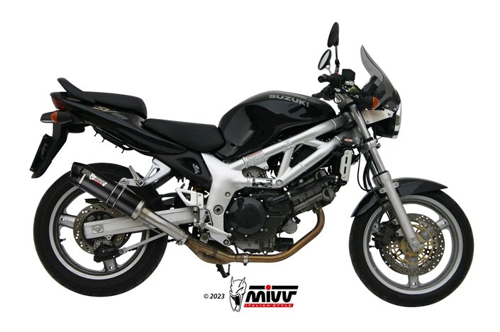 S.004.L2SC Mivv GP CARBON Muffler Exhaust System WITH CARBON CUP Suzuki SV 650 1999-2002