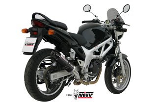 Sistema di Scarico Terminale S.004.LXBC Mivv GP INOX NERO CON COPPA CARBONIO Suzuki SV 650 1999-2002