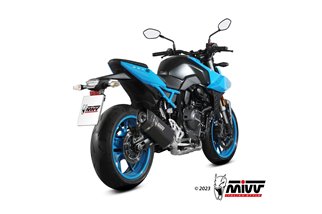 Système d'échappement complet S.063.LR1XB Mivv SR-1 NOIR ACIER INOXYDABLE Suzuki GSX-8S 2022-2024