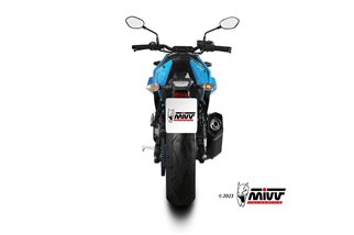 Système d'échappement complet S.063.LR1XB Mivv SR-1 NOIR ACIER INOXYDABLE Suzuki GSX-8S 2022-2024