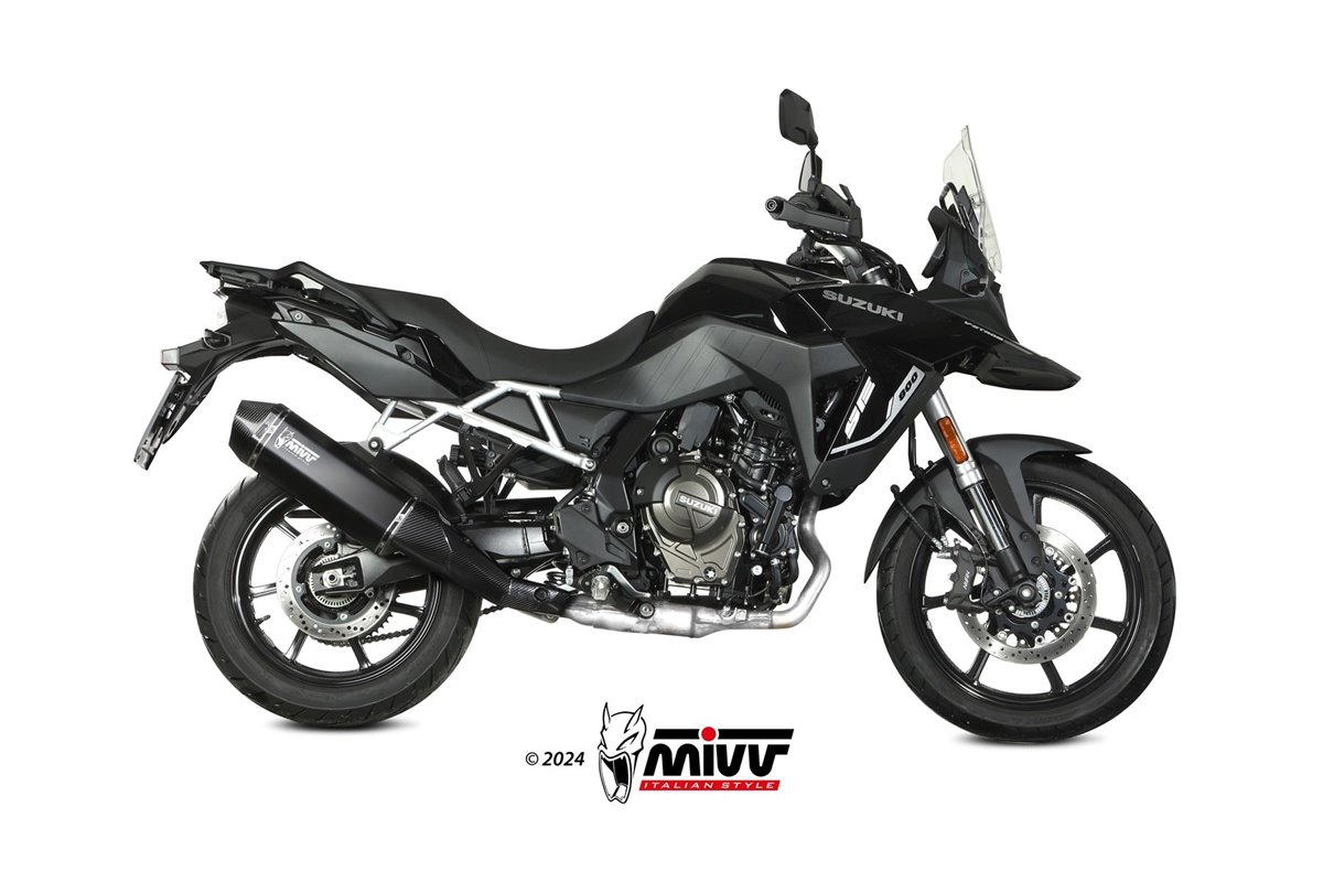 exhaust system Mivv S.061.LRB SPEED EDGE BLACK STAINLESS STEEL Suzuki V-Strom 800 SE