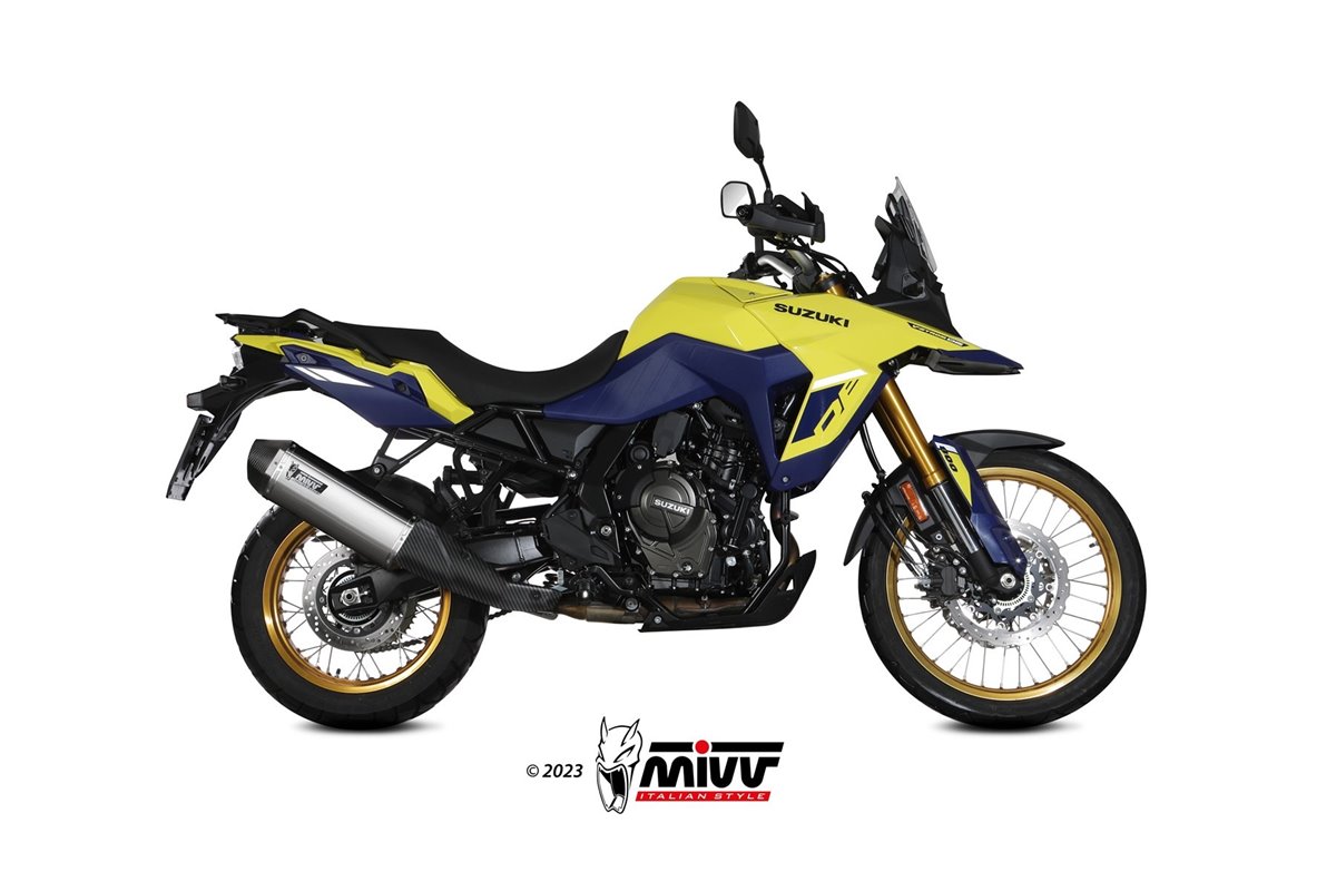 S.061.LRX Système d'échappement Mivv SPEED EDGE INOX Suzuki V-Strom 800 DE 2023-2024