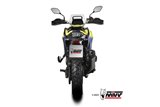 S.061.LRB Mivv SPEED EDGE BLACK STAINLESS STEEL Exhaust System Suzuki V-Strom 800 DE 2023-2024