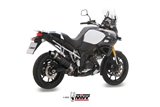 Sistema di Scarico Terminale S.042.LEKB Mivv DAKAR INOX NERO Suzuki V-Strom 1000 2014-2000