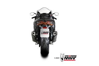 S.060.LRTB Système d'échappement Mivv SPEED EDGE TITANE NOIR Suzuki GSX-R 1300 Hayabusa 2021-2024