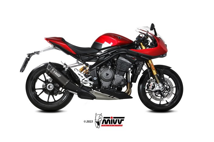 Exhaust system Muffler T.025.LR1TB Mivv SR-1 TITANIUM BLACK Triumph Speed Triple 1200 RR/RS 2021-2024