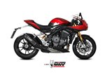 Exhaust system Muffler T.025.LR1TB Mivv SR-1 TITANIUM BLACK Triumph Speed Triple 1200 RR/RS 2021-2024