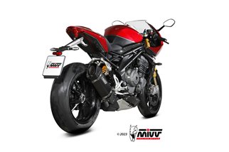 Exhaust system Muffler T.025.LR1TB Mivv SR-1 TITANIUM BLACK Triumph Speed Triple 1200 RR/RS 2021-2024