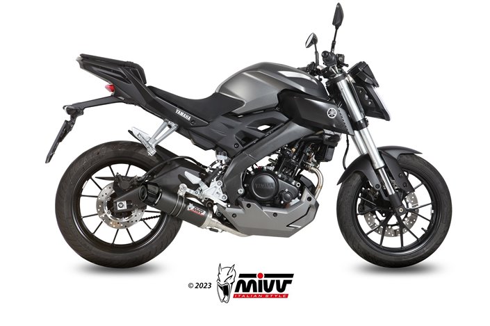 Complete Exhaust System Y.047.L2SC Mivv GP CARBON WITH CARBON CUP Yamaha MT-125 2015-2019