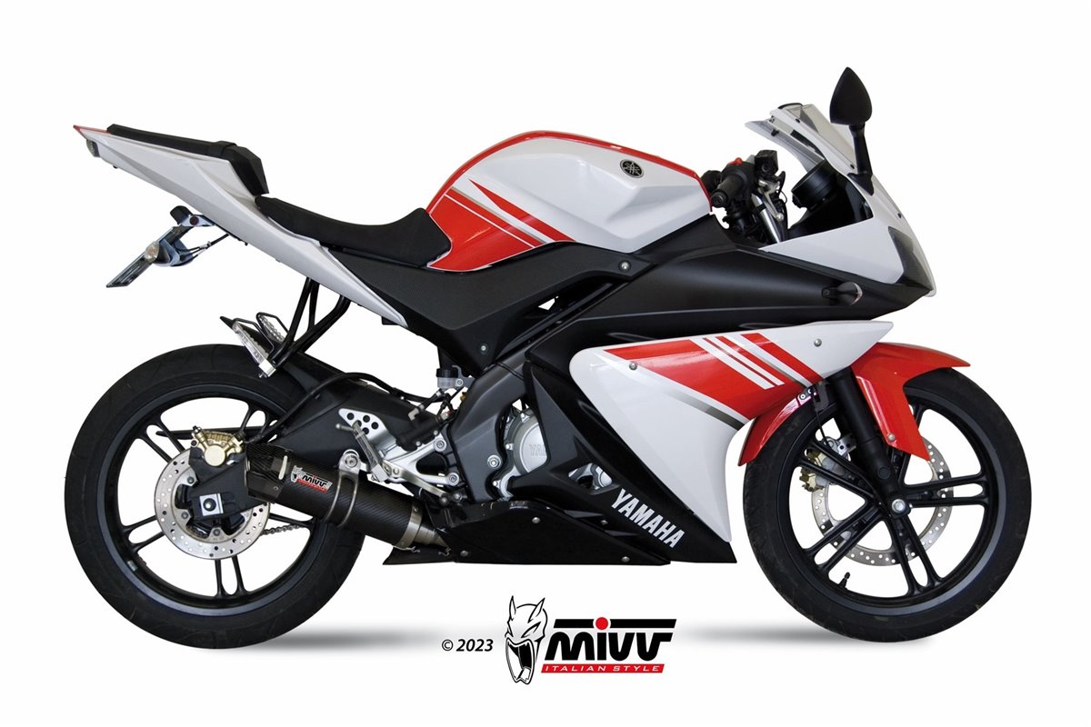 Système d'échappement complet Y.030.L2SC Mivv GP CARBON AVEC CUP CARBON Yamaha YZF R125 2008-2013