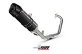 Complete exhaust system Y.030.LXBC Mivv GP BLACK STAINLESS STEEL WITH CARBON CUP Yamaha YZF R125 2008-2013