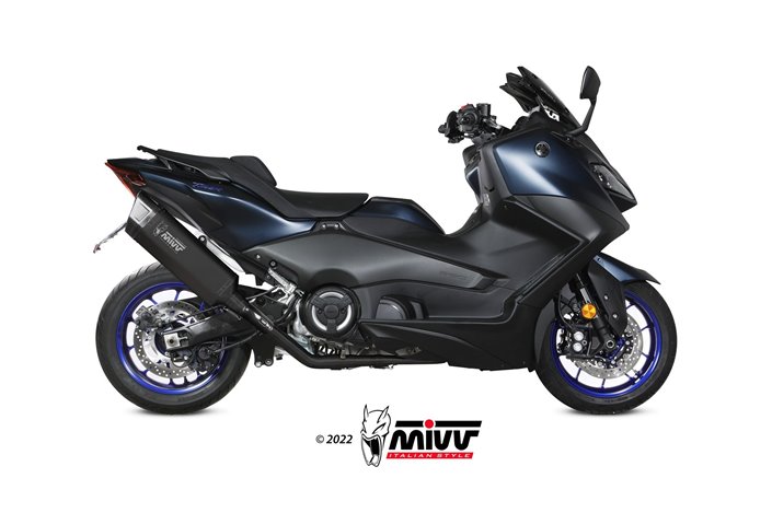 Sistema di Scarico Terminale Y.073.LR1TBN Mivv SR-1 TITANIO NERO Yamaha T-Max 560 2022-2024