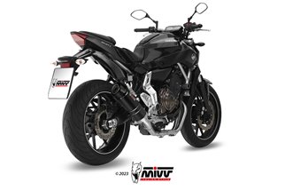 Y.045.L2SC Mivv GP CARBON Complete Exhaust System WITH CARBON CUP Yamaha MT-07/FZ-07 2021-2024