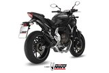 Complete Exhaust system Y.045.LXBC Mivv GP BLACK STAINLESS STEEL WITH CARBON CUP Yamaha MT-07/FZ-07 2014-2020