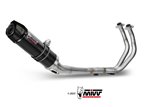 Complete Exhaust system Y.045.LXBC Mivv GP BLACK STAINLESS STEEL WITH CARBON CUP Yamaha MT-07/FZ-07 2014-2020