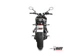 Komplette Abgasanlage Y.077.LH1BA Mivv HR-1 SCHWARZ EDELSTAHL ALUMINIUM ENDKAPPE Yamaha XSR 700 2021-2024