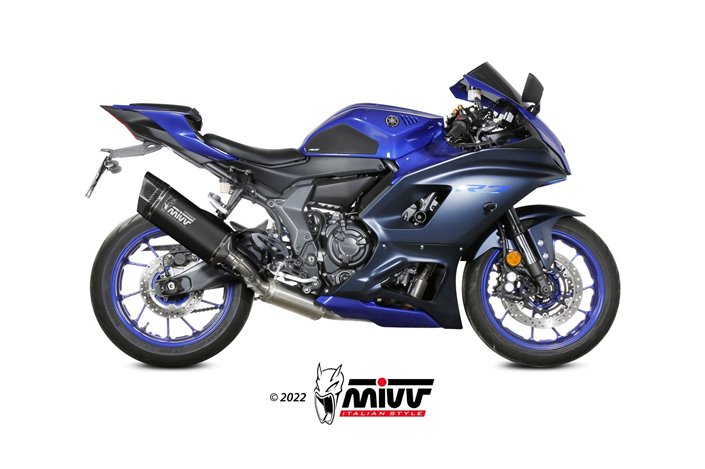 Système d'échappement complet Y.071.LR1TB Mivv SR-1 TITANE NOIR Yamaha R7 2022-2024