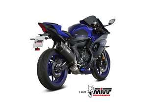 Complete Exhaust System Y.071.LR1TB Mivv SR-1 TITANIUM BLACK Yamaha R7 2022-2024