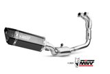 Complete Exhaust System Y.071.LR1TB Mivv SR-1 TITANIUM BLACK Yamaha R7 2022-2024