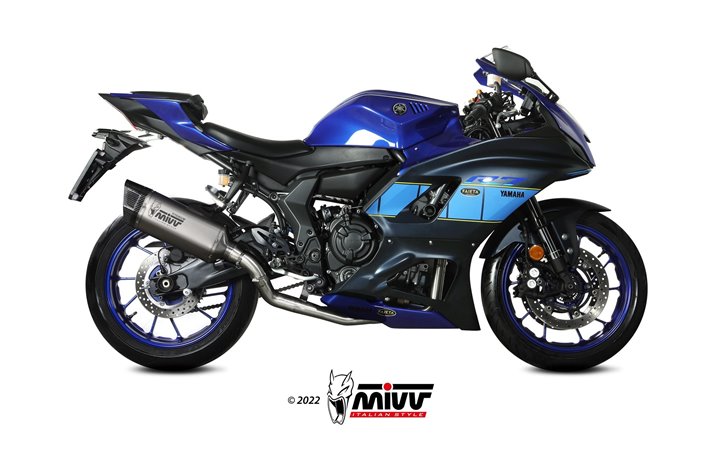 Complete exhaust system X.YA.0012.SR1T Mivv in stainless steel Yamaha R7 2022-2024