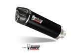 Y.033.LXBC Mivv GP BLACK STAINLESS STEEL Muffler Exhaust System WITH CARBON CUP Yamaha FZ8/Fazer 8 2010-2016