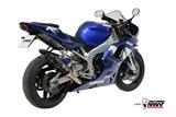 Sistema di Scarico Terminale Y.001.LXBC Mivv GP INOX NERO CON COPPA CARBONIO Yamaha YZF 1000 R1 1998-2001