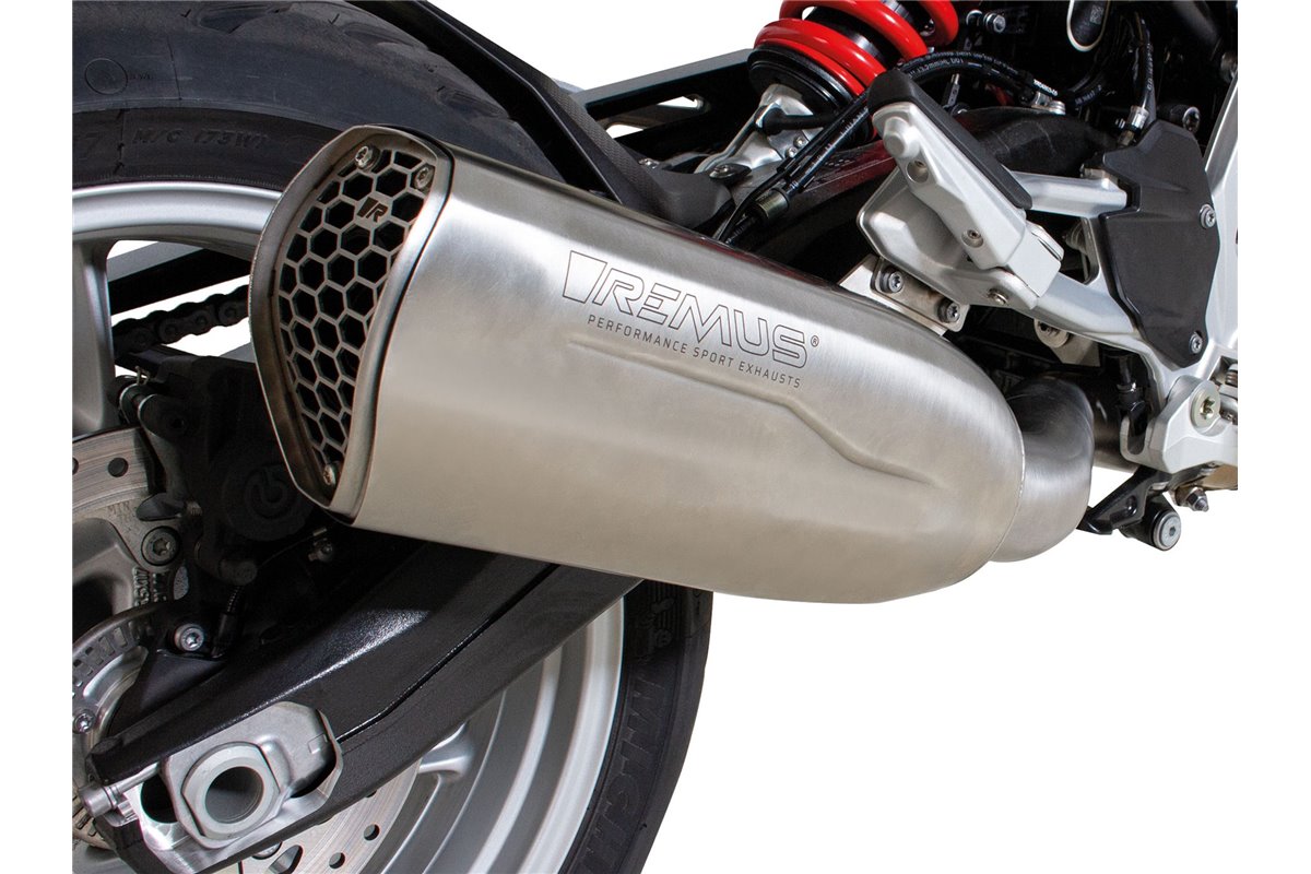 terminal exhaust system 94583 100765 Remus NXT Racing in matt steel BMW Enduro F 900 R 2020