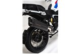 Système d'échappement terminal 82783 100065 Remus 8 2.0 Racing en acier noir BMW Enduro R 1200 GS 2016