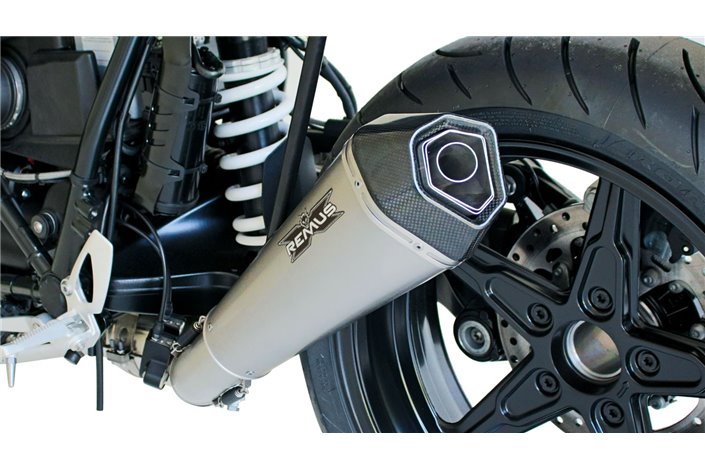 Sistema di scarico terminale remus 056882 087516L Hypercone in titanio BMW R nineT 2016