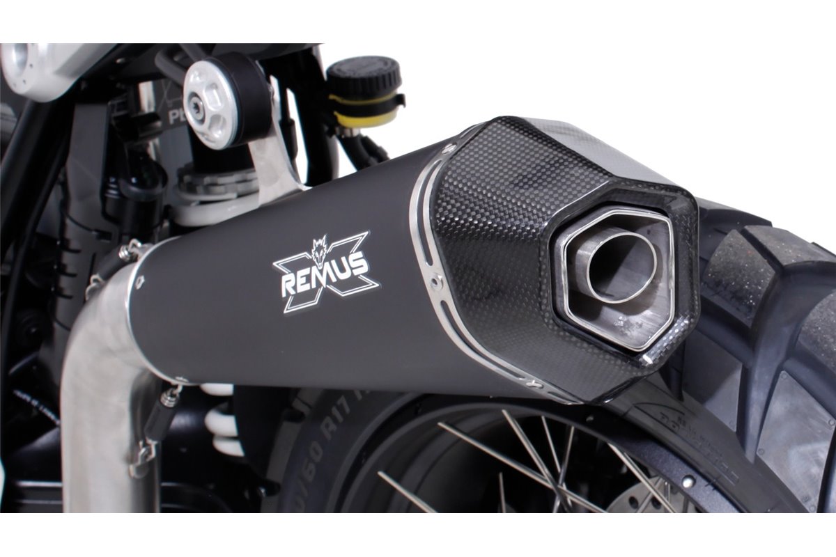 Système d'échappement terminal Remus 086782 087516L Hypercone en acier noir bmw R nineT Racer 2016