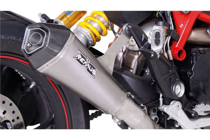 Système d'échappement terminal Remus 056883 156516 Hypercone titane Ducati Hypermotard 939 2016-2017