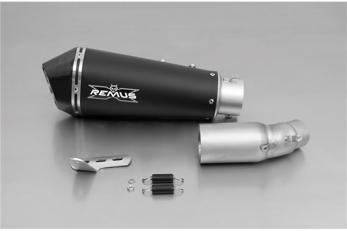 Remus terminal exhaust system 036782 155215 Hypercone in black steel Ducati Scrambler Full Throttle 2015