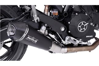 Sistema di scarico terminale Remus 406782 152016 Hypercone in acciaio nero Ducati Scrambler Sixty2 2016