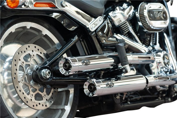 Paire d'échappement de silencieux VPerformance Chrome AHAR0300058 Harley-Davidson Breakout - Fat Boy 2021-2024