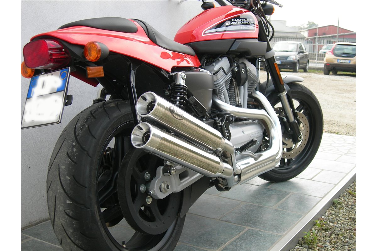 Scarico coppia silenziatori VPerformance Cromati AHAR0160001 Harley-Davidson XR 1200 Twin 2009-12