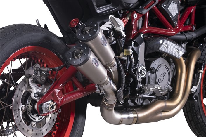 Scarico doppio silenziatore VPerformance Titanio AIND0070015 Indian FTR 1200 Euro4