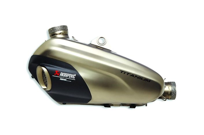 Ducati 343365 Terminale Doppio Titanio Akrapovic Per Panigale V4 - S - Sp 21-22 E5