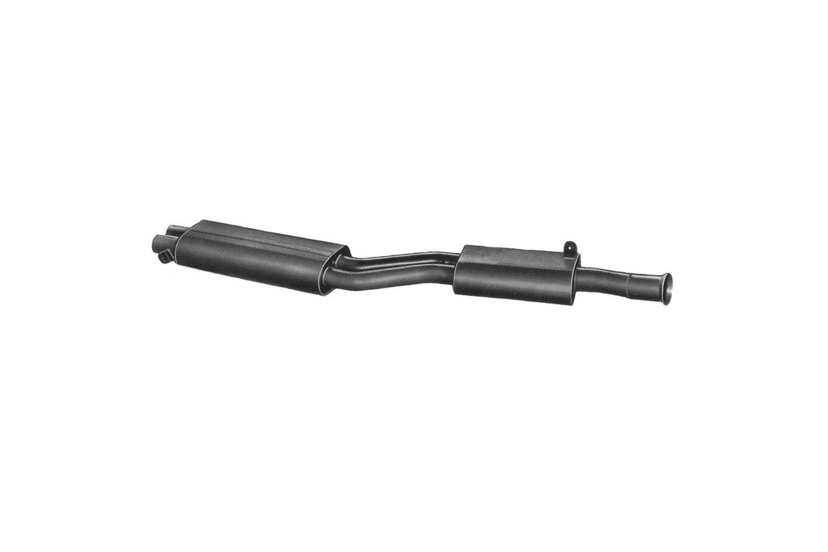 CENTRAL EXHAUST SILENCER ANSA MA 0825 MASERATI INDY 4.9 1973 1976