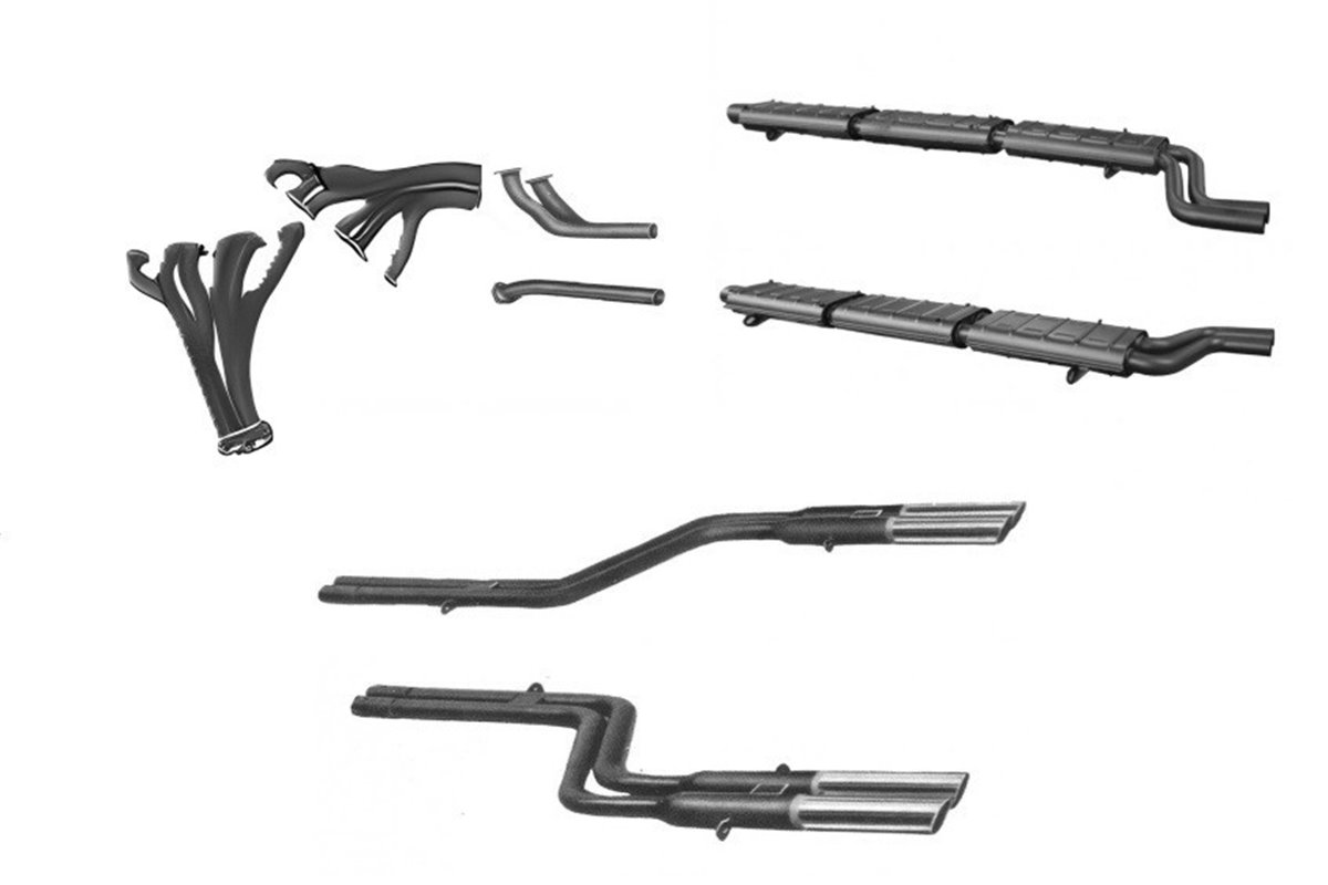 COMPLETE EXHAUST TERMINAL APPROVED FOR FERRARI 275 GTB GTS 1964 1966