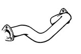 FRONT EXHAUST PIPE ANSA FR 3202 FERRARI 308 GTBI GTSI 4V 1982 1985