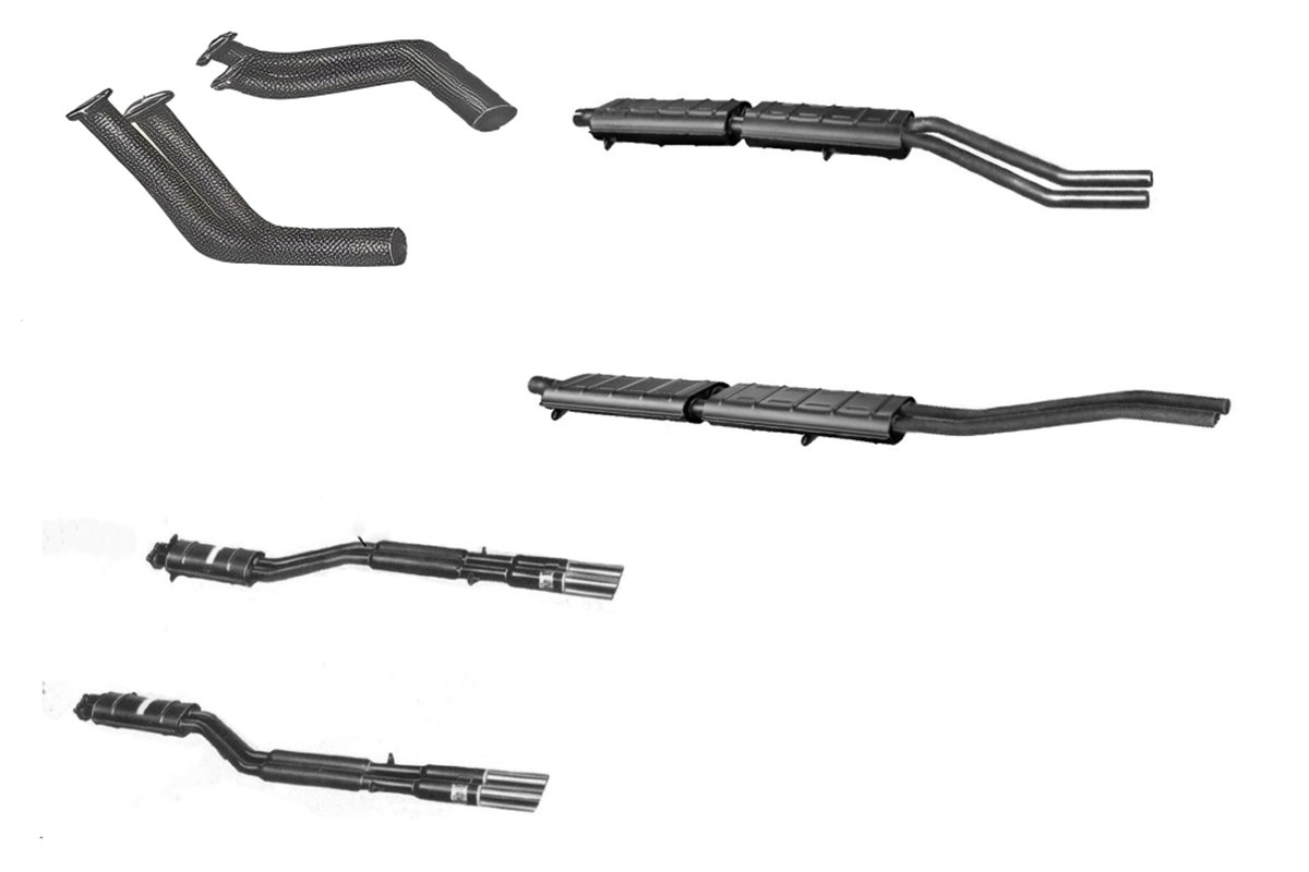 COMPLETE EXHAUST TERMINAL APPROVED FOR FERRARI 330 GT 2 + 2 MK1 MK2 1964 1966