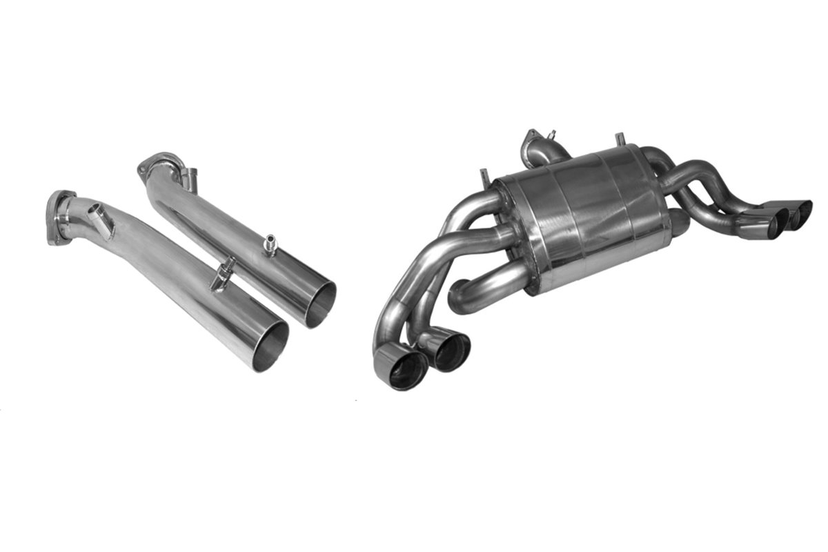 COMPLETE EXHAUST SYSTEM ANSA OEM REPLICA FERRARI 355 INJ 2.7 1994 1999