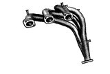 COMPLETE EXHAUST SYSTEM ANSA OEM REPLICA FERRARI DINO 246 GT GTS E-TYPE 71 74