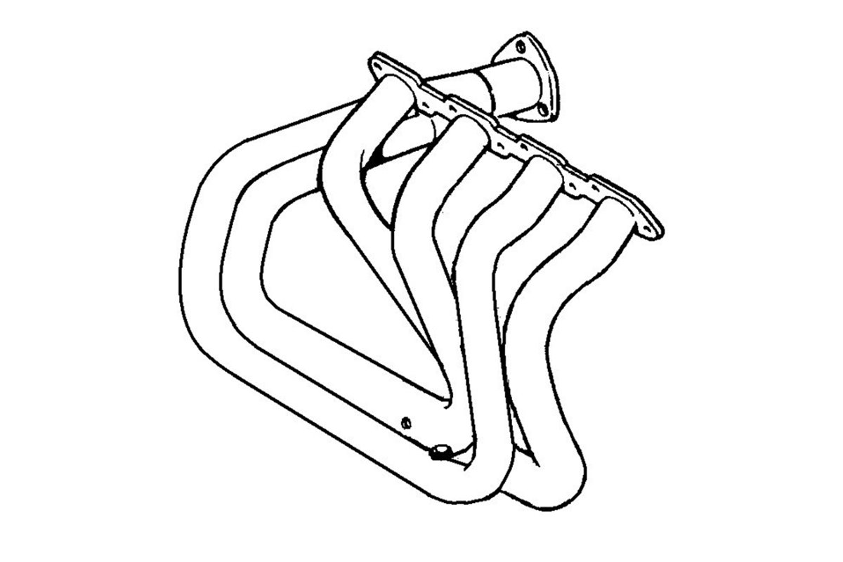 MANIFOLD EXHAUST MANIFOLD ANSA FR 3201 - 3211 FERRARI MONDIAL AND CABRIO 4V 82 85