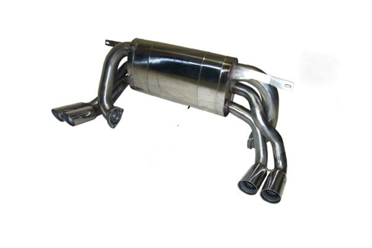 SPORT EXHAUST SILENCER WITH ANKLE BOOTS FOR FERRARI TESTAROSSA CAT. 1984 1992