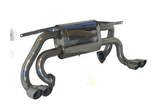 RACING EXHAUST SILENCER WITH CATALYSTS FOR FERRARI TESTAROSSA CAT. 1984 1992