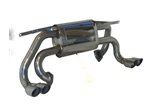 RACING EXHAUST SILENCER WITH CATALYSTS FOR FERRARI TESTAROSSA CAT. 1984 1992