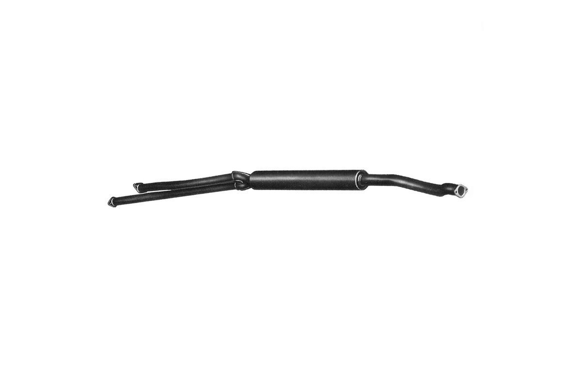 CENTRAL SILENCER EXHAUST SX ANSA LAMBORGHINI ESPADA 1 ° CAR 326 1968 1969